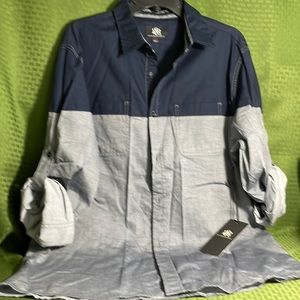 Rock & Republic Large button up long sleeved/ roll up shirt